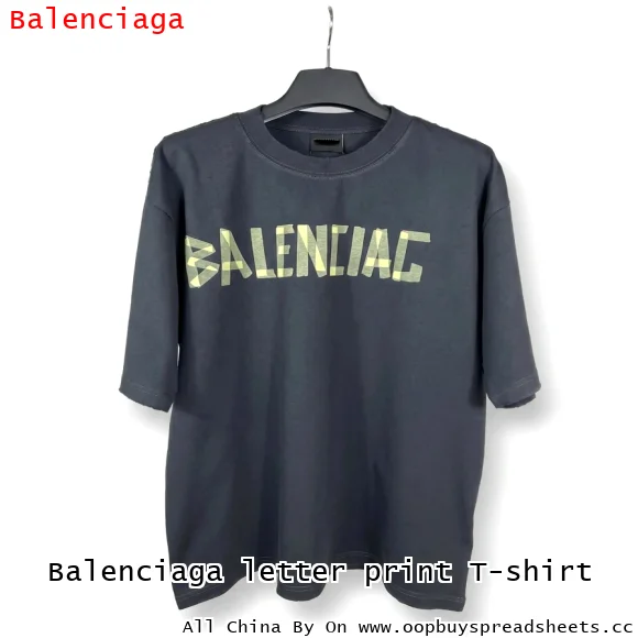 Balenciaga letter print T-shirt