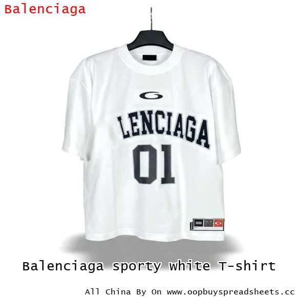 Balenciaga sporty white T-shirt