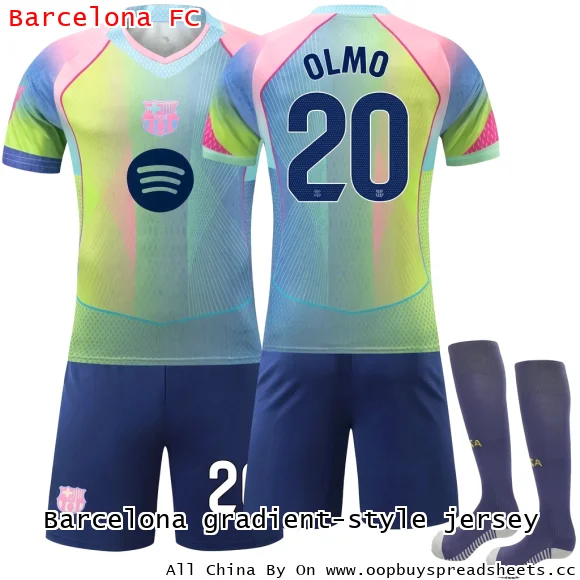 Barcelona gradient-style jersey