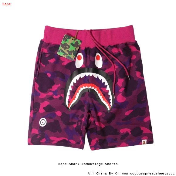 Bape Shark Camouflage Shorts