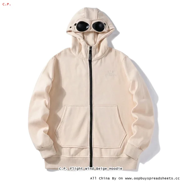 C.P. Flight Wind Beige Hoodie