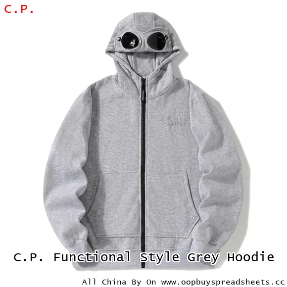C.P. Functional Style Grey Hoodie
