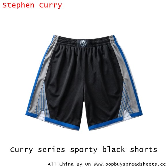 Curry series sporty black shorts
