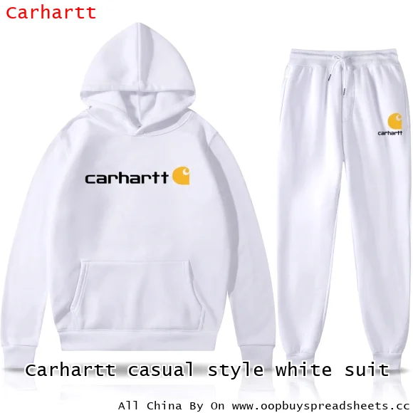 Carhartt casual style white suit