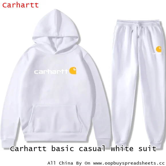 Carhartt basic casual white suit