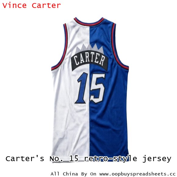 Carter's No. 15 retro-style jersey