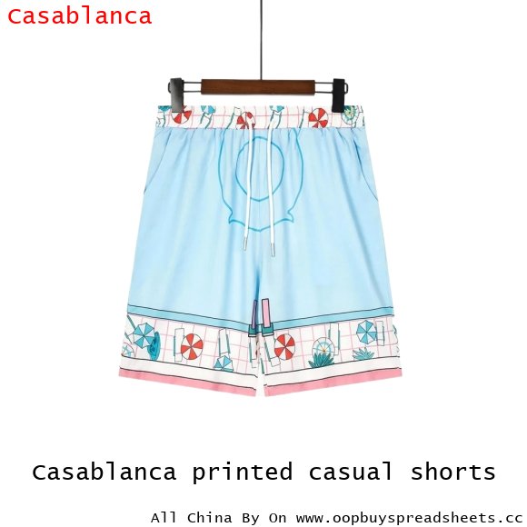 Casablanca printed casual shorts