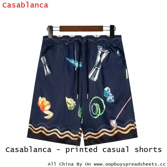 Casablanca - printed casual shorts