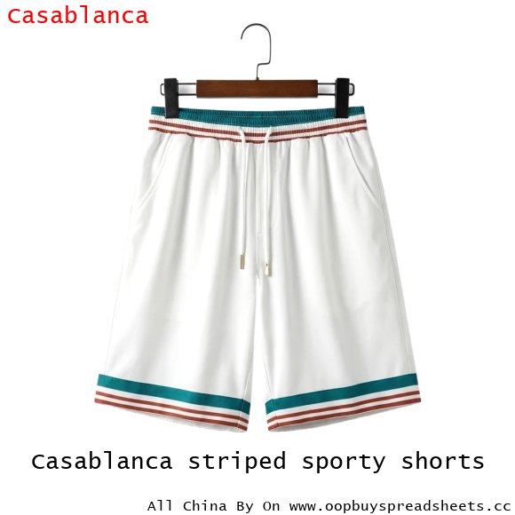 Casablanca striped sporty shorts
