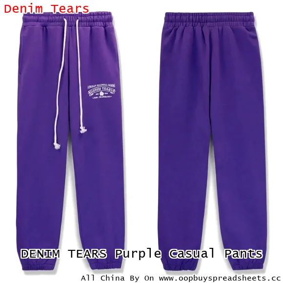DENIM TEARS Purple Casual Pants