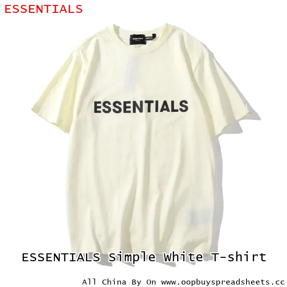 ESSENTIALS Simple White T-shirt