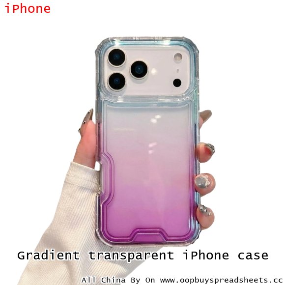 Gradient transparent iPhone case