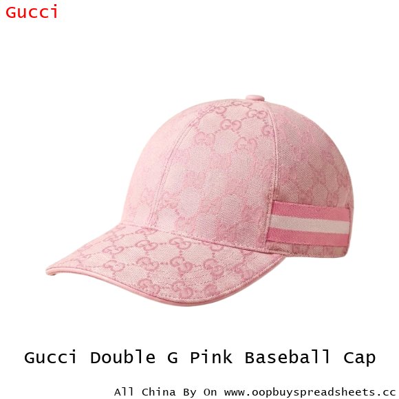 Gucci Double G Pink Baseball Cap
