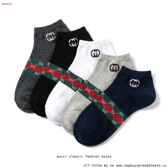 Gucci classic fashion socks