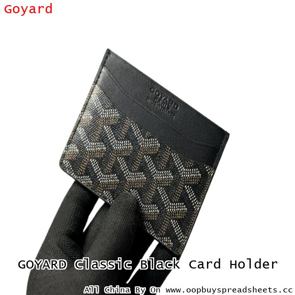 GOYARD Classic Black Card Holder