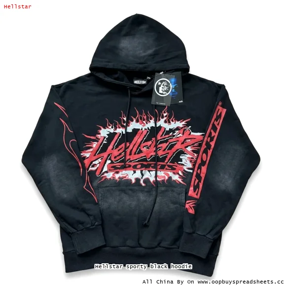 Hellstar sporty black hoodie