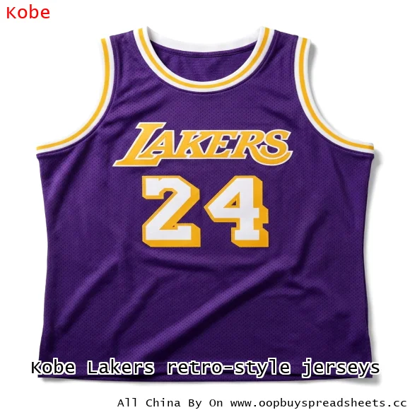Kobe Lakers retro-style jerseys