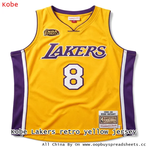 Kobe Lakers retro yellow jersey