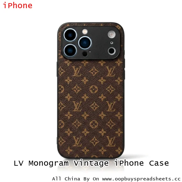 LV Monogram Vintage iPhone Case