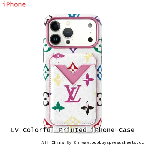 LV Colorful Printed iPhone Case