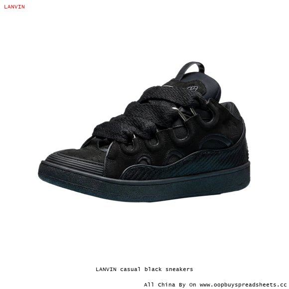 LANVIN casual black sneakers