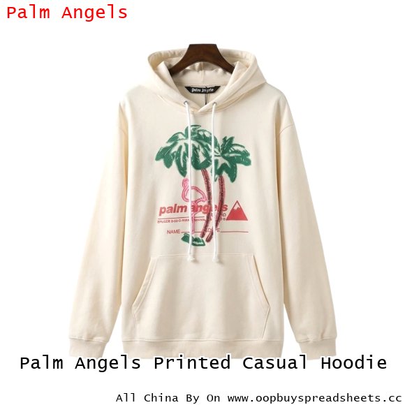 Palm Angels Printed Casual Hoodie