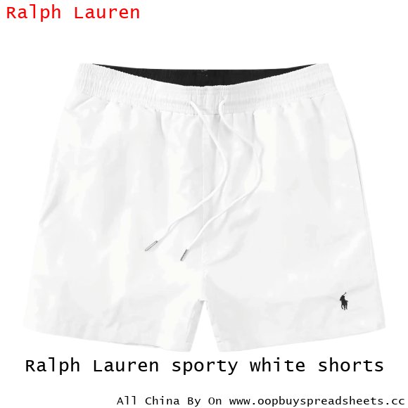 Ralph Lauren sporty white shorts