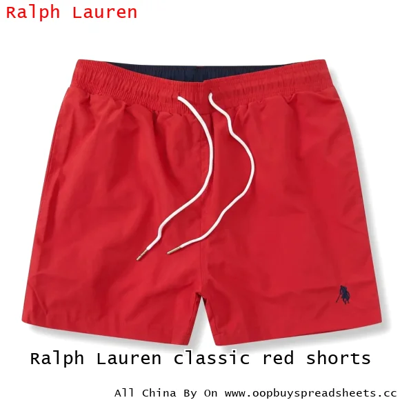 Ralph Lauren classic red shorts