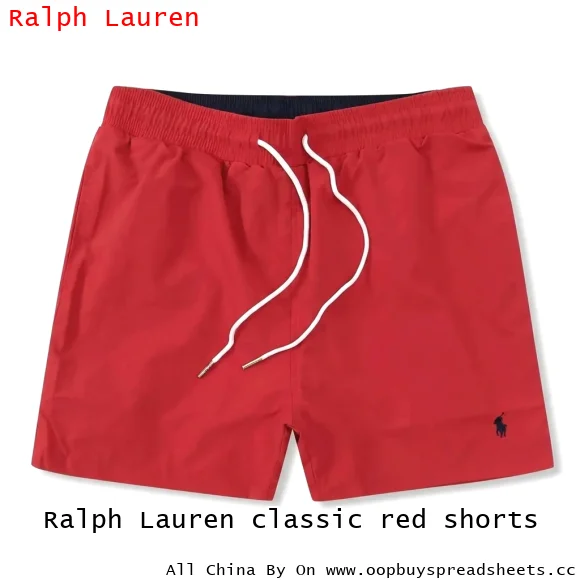 Ralph Lauren classic red shorts