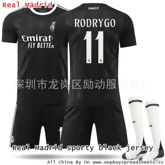 Real Madrid sporty black jersey