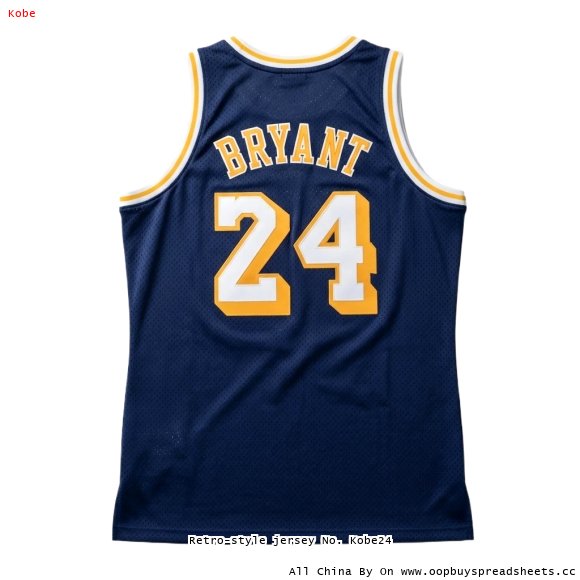 Retro-style jersey No. Kobe24