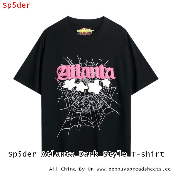 Sp5der Atlanta Dark Style T-shirt