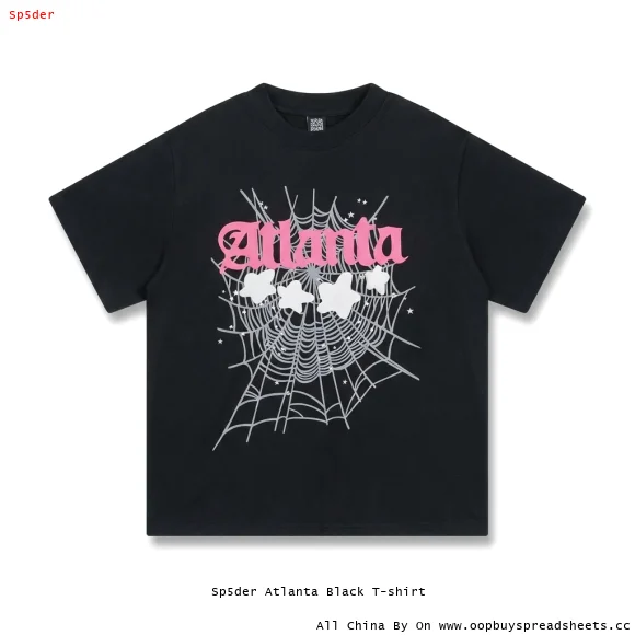 Sp5der Atlanta Black T-shirt