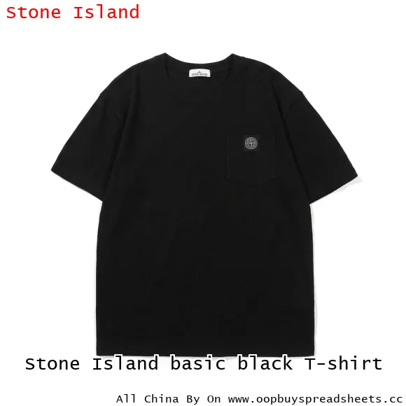 Stone Island basic black T-shirt