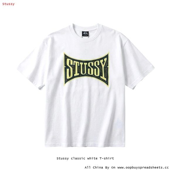 Stussy classic white T-shirt
