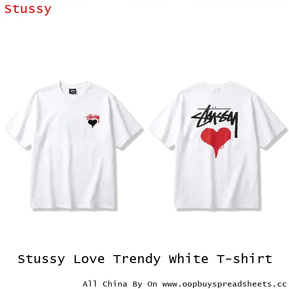 Stussy Love Trendy White T-shirt