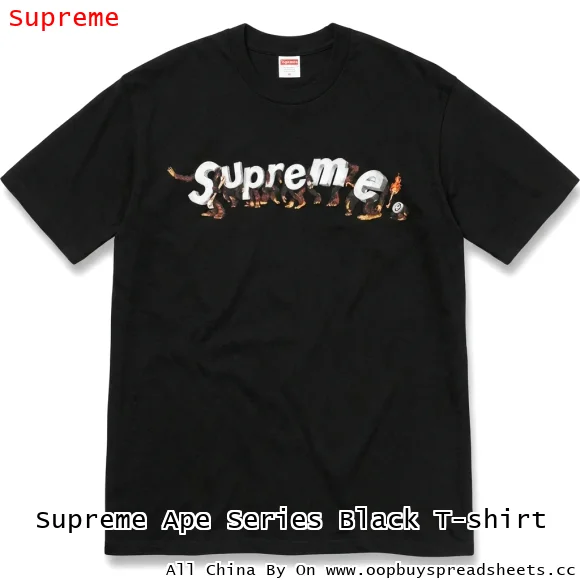 Supreme Ape Series Black T-shirt