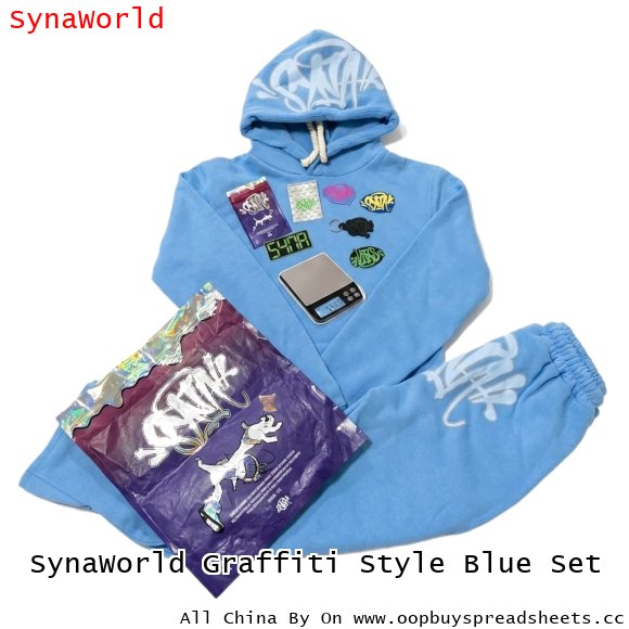SynaWorld Graffiti Style Blue Set