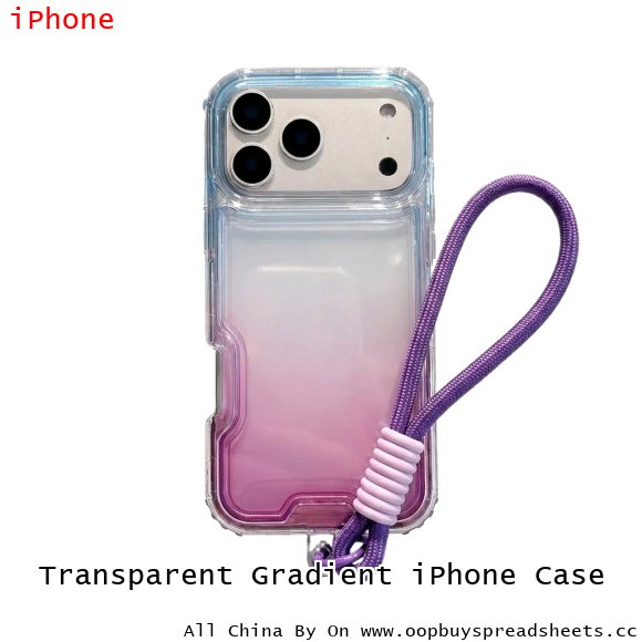 Transparent Gradient iPhone Case