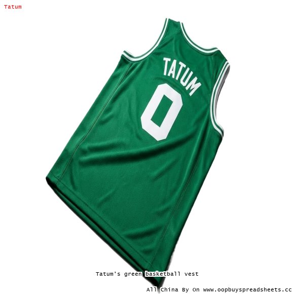 Tatum's green basketball vest