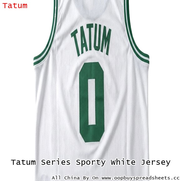 Tatum Series Sporty White Jersey