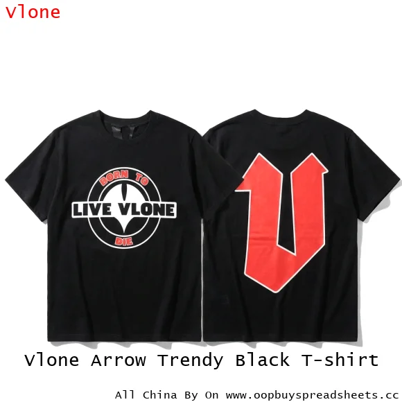 Vlone Arrow Trendy Black T-shirt