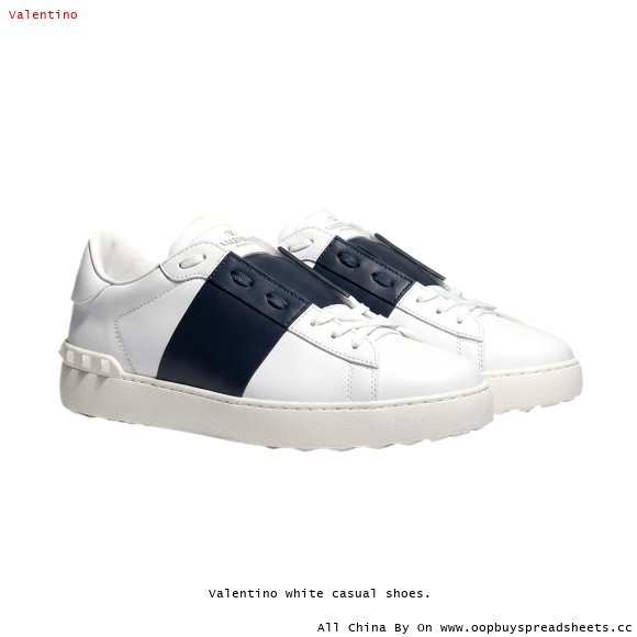 Valentino white casual shoes.