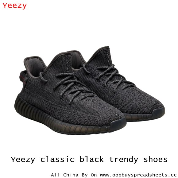 Yeezy classic black trendy shoes