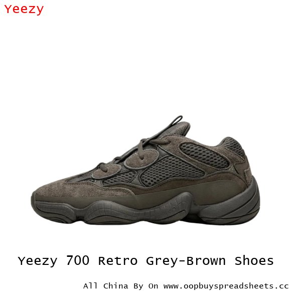 Yeezy 700 Retro Grey-Brown Shoes