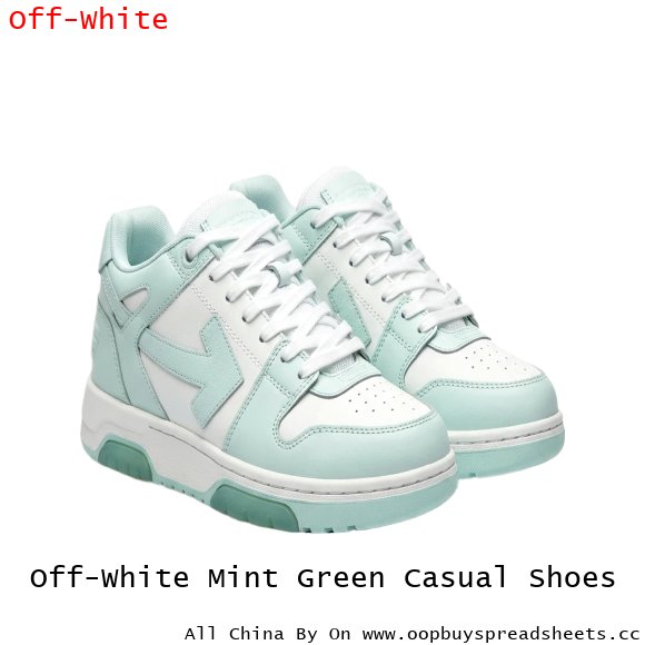 Off-White Mint Green Casual Shoes