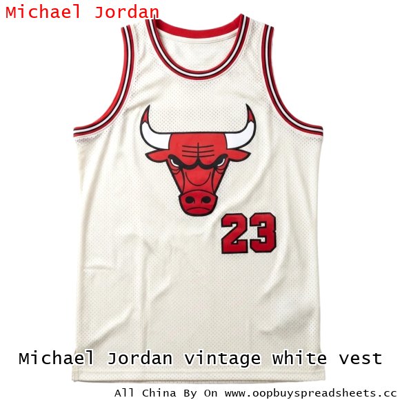 Michael Jordan vintage white vest