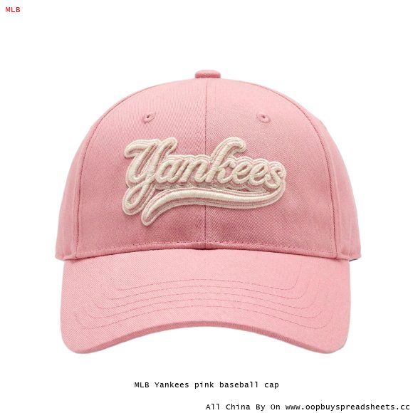 MLB Yankees pink baseball cap