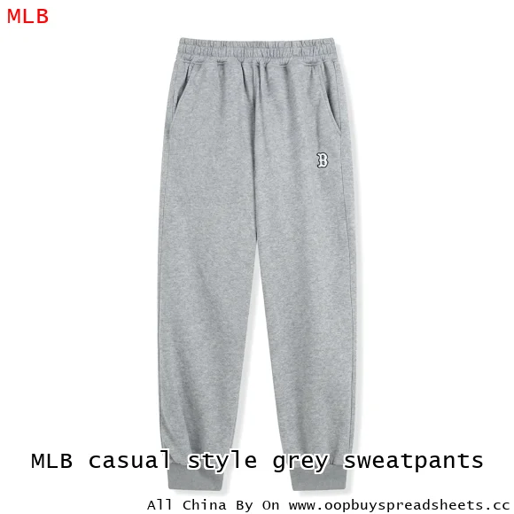 MLB casual style grey sweatpants