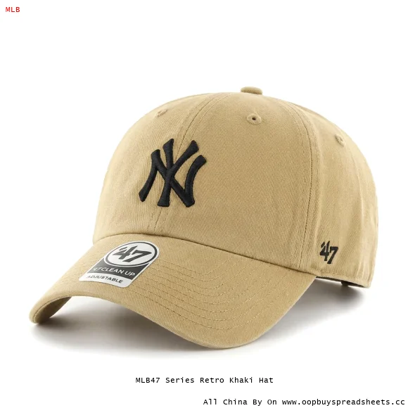MLB47 Series Retro Khaki Hat